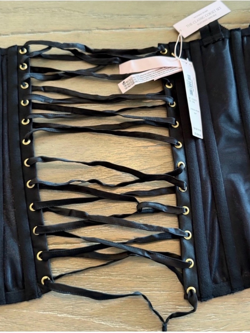 Victoria's Secret Black Satin Corset Bodysuit - Picture 9 of 10